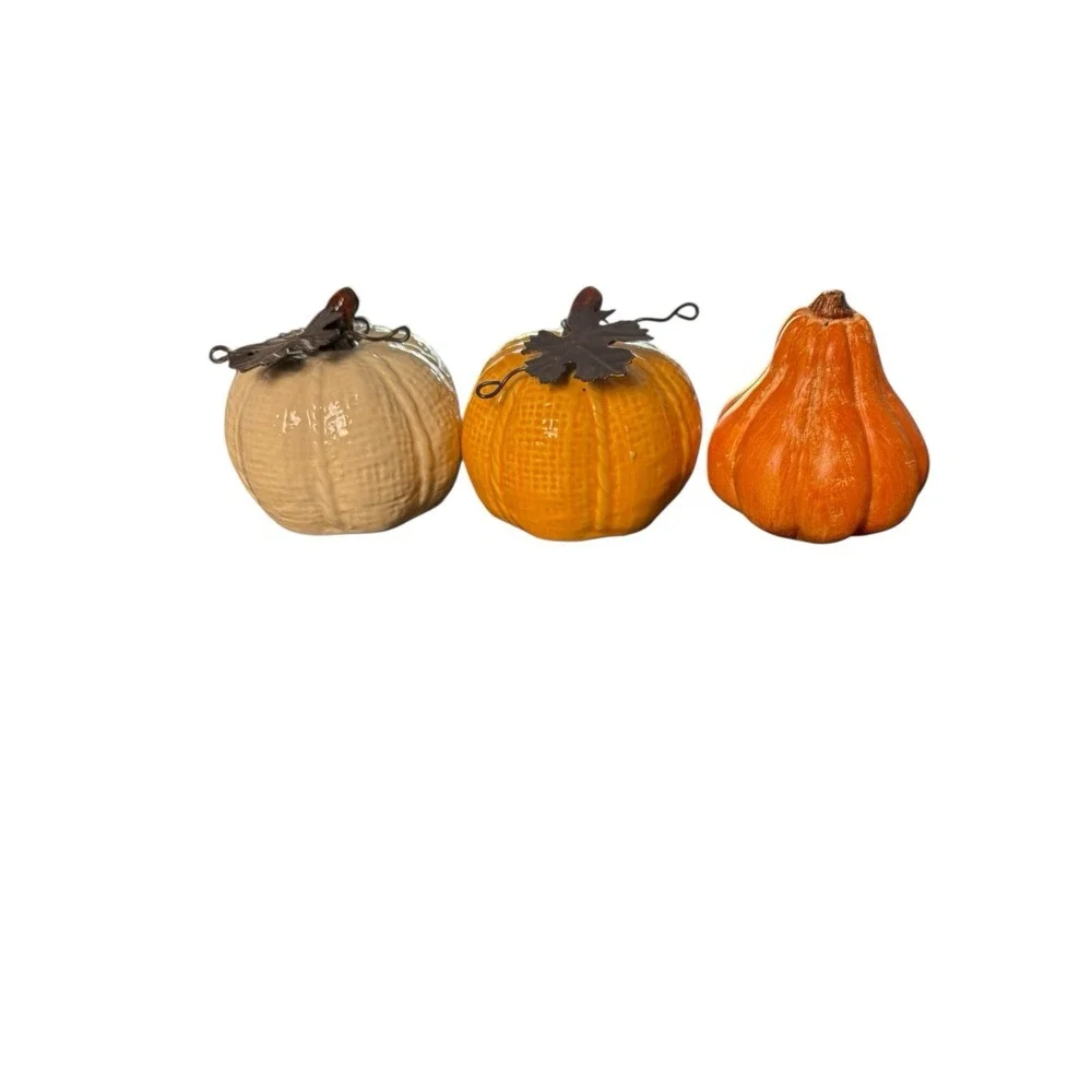 Ashland‎ Fall Mini Pumpkin Decor Set Ceramic Autumn Harvest